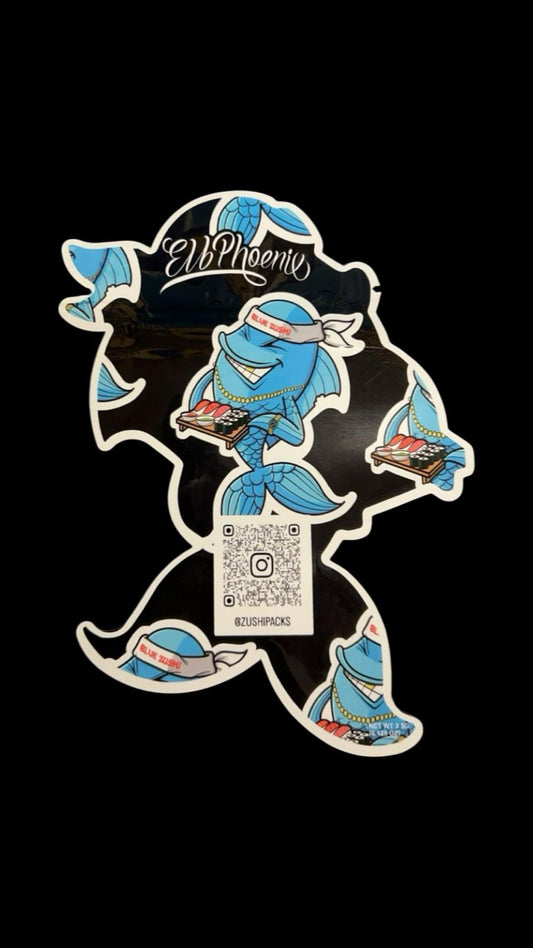 ZUSHIPACKS 3.5g Cali Bags BLUE ZUSHI leer