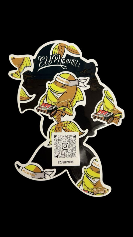 ZUSHIPACKS 3.5g Cali Bags YELLOW ZUSHI leer