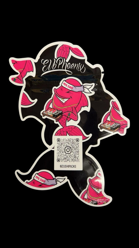 ZUSHIPACKS 3.5g Cali Bags PINK ZUSHI leer