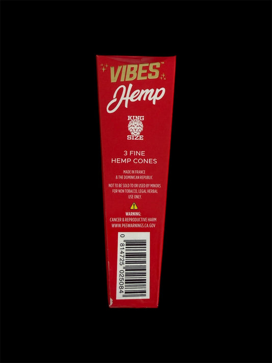 VIBES CONES KING SIZE HEMP