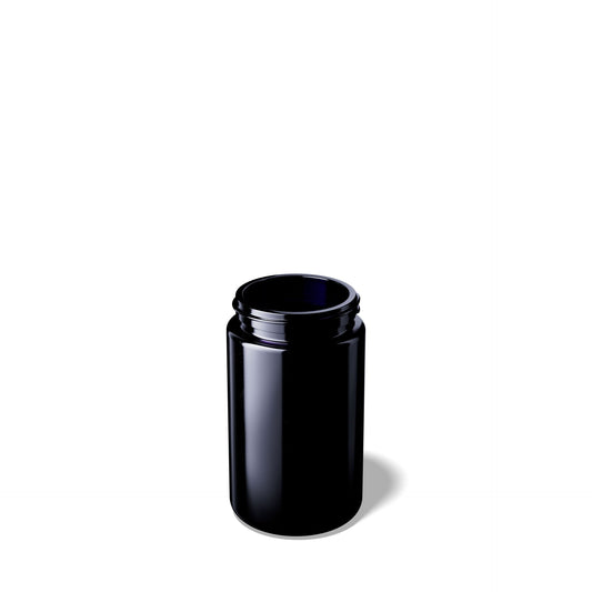 Miron Weithalsdose 150 ml Breit mit Deckel schwarz
