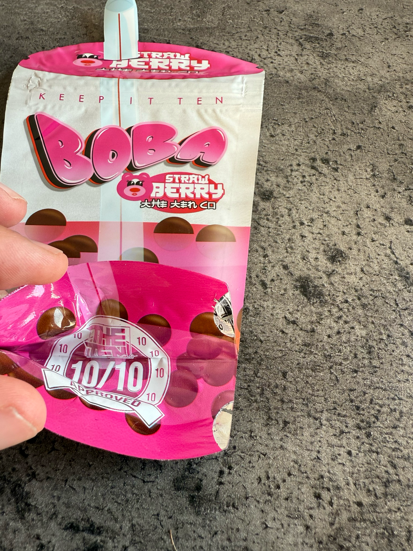 The Ten Co 3.5g Bags BOBA empty