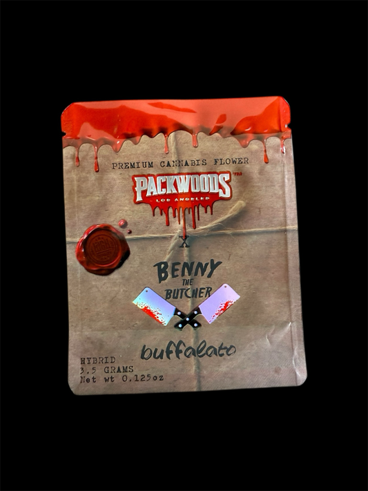 PACKWOODS BENNY THE BUTCHER Calibags 3.5g bags empty