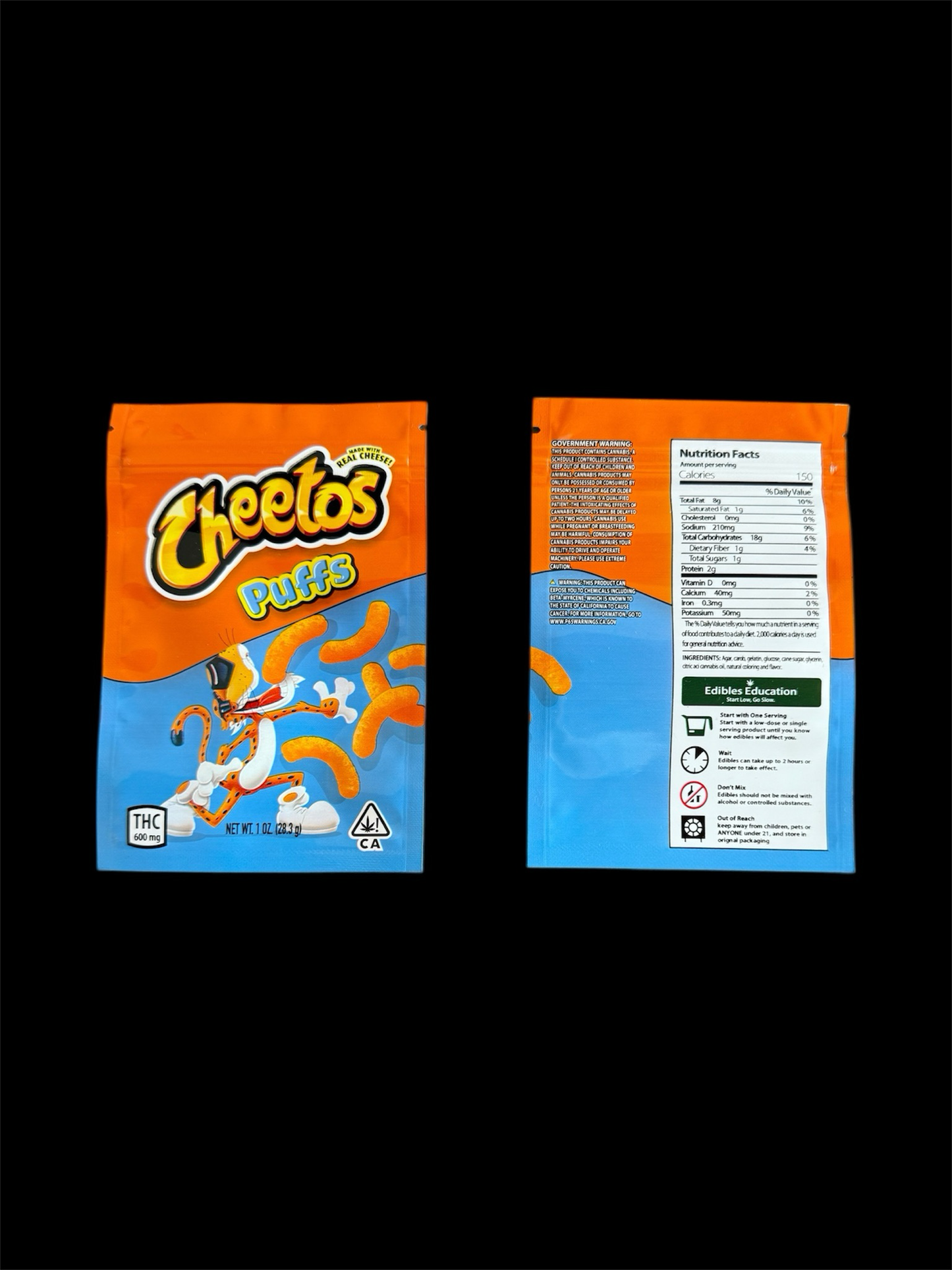 EDIBLE Bags CHEETOS PUFFS empty