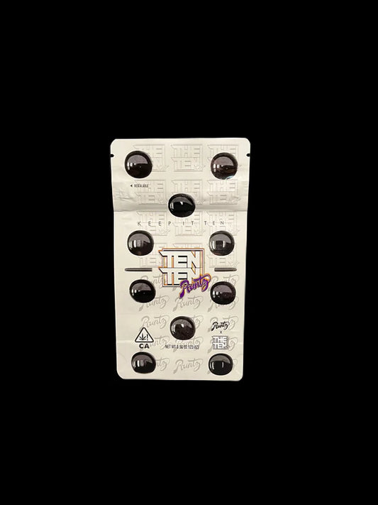 The Ten Co 3.5g Bags RUNTZ empty