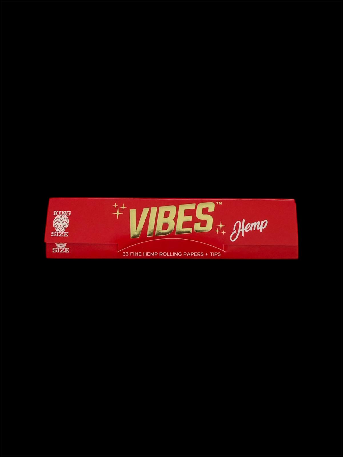 VIBES LONGPAPERS KING SIZE SLIM WITH TIPS PAPERS